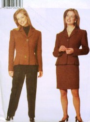5197 LINED COLLAR JACKET, TAPER SKIRT, PANTS PATTERN 6-10, 12-16